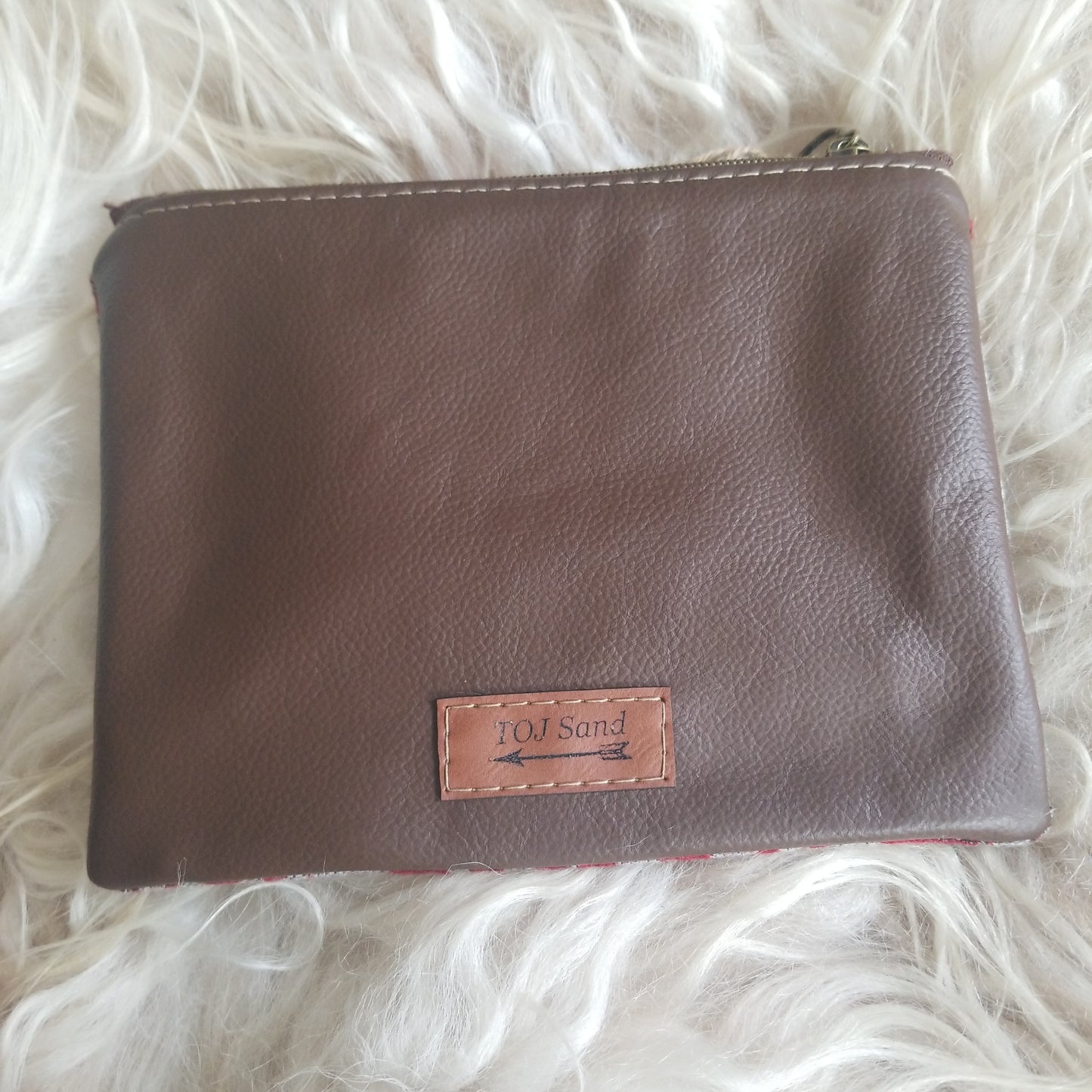 Khaki Trail Zipper Pouch