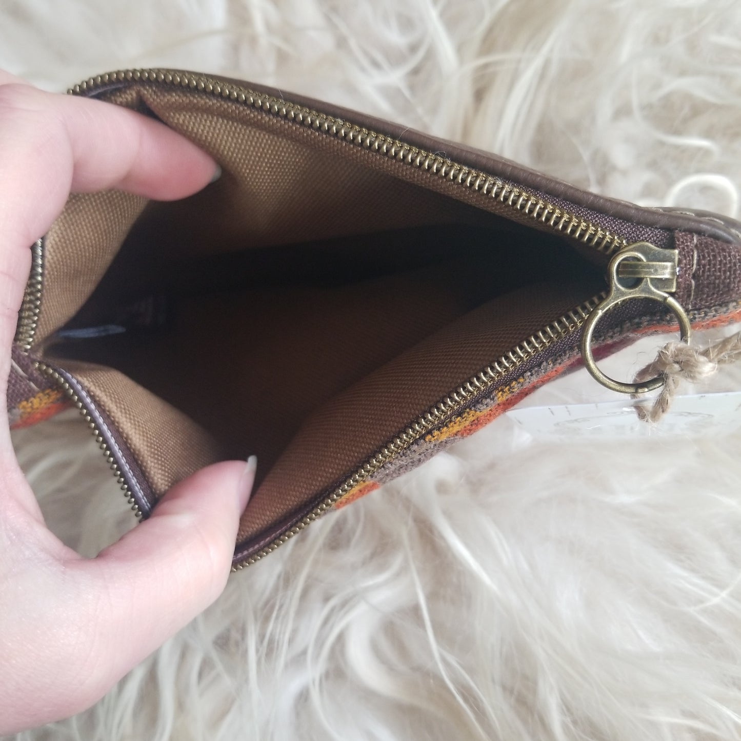 Khaki Trail Zipper Pouch