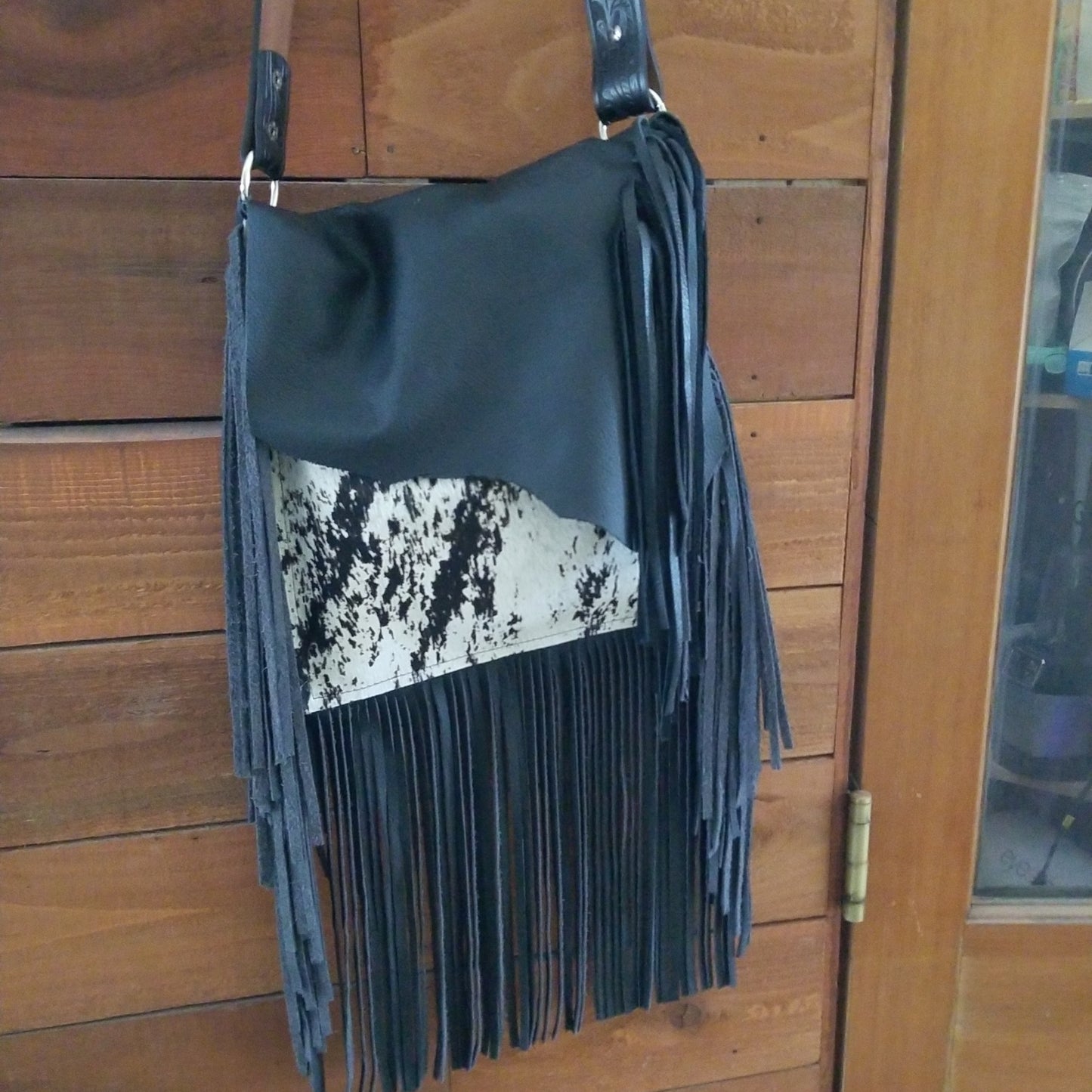 Cowhide Fringe Purse