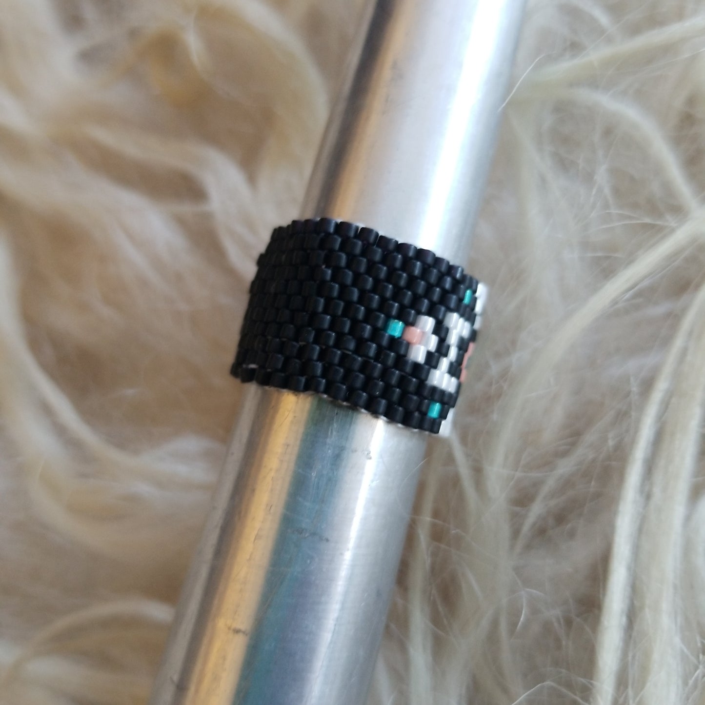 Aztec Beaded Ring