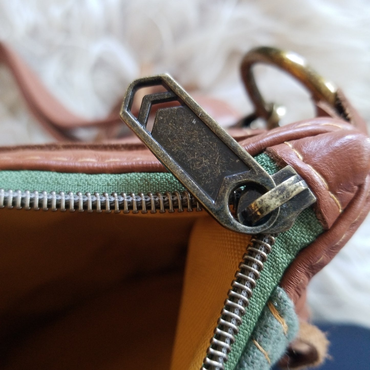 Harding Sage Fringe Purse
