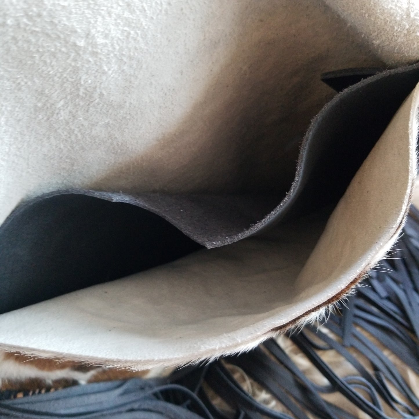 Cowhide Fringe purse