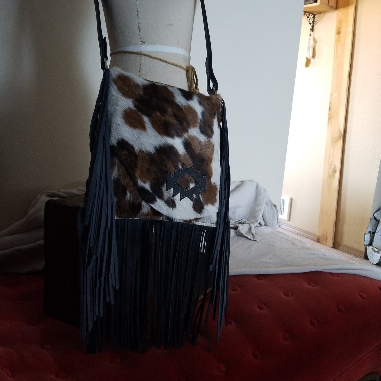 Cowhide Fringe purse