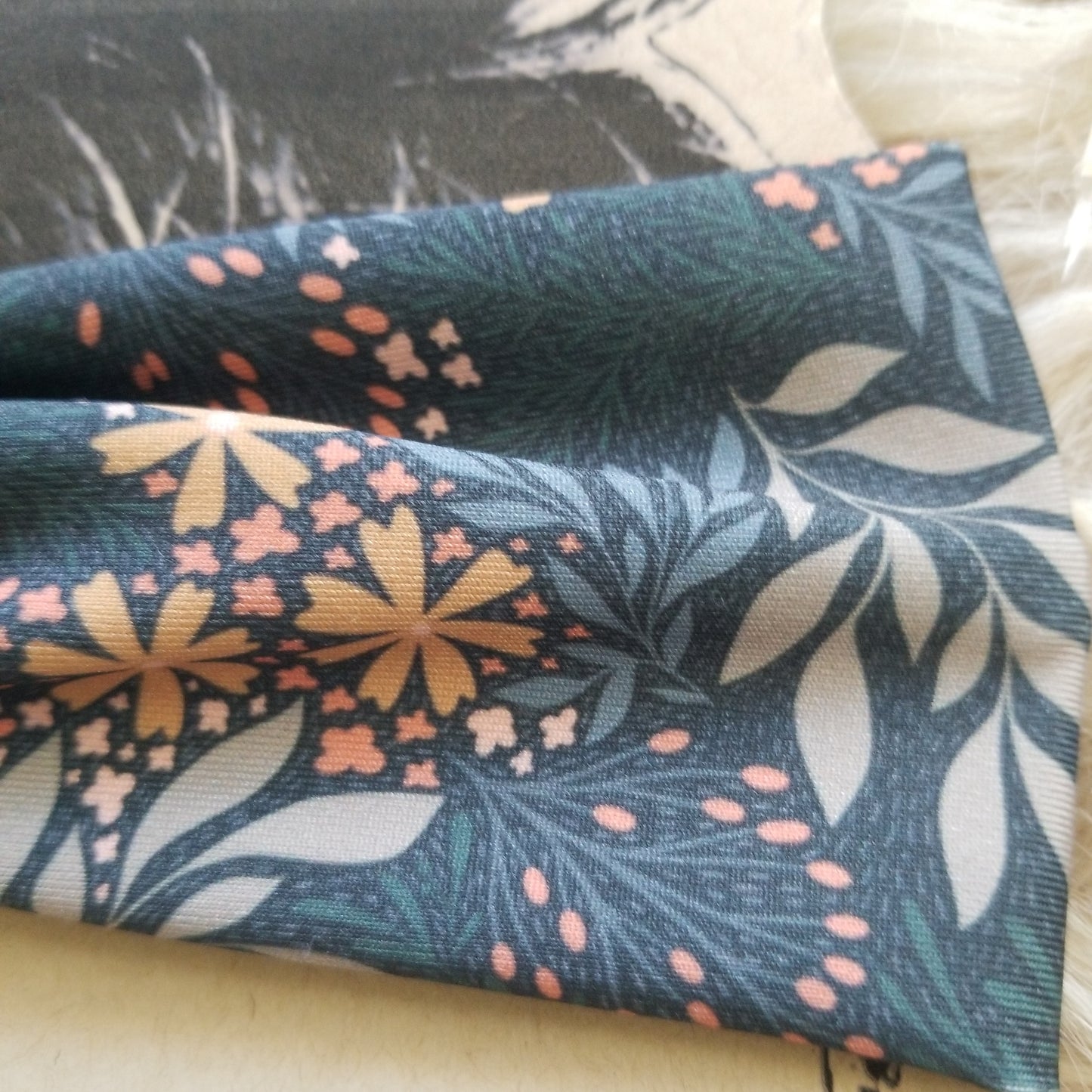 Black Floral Headband