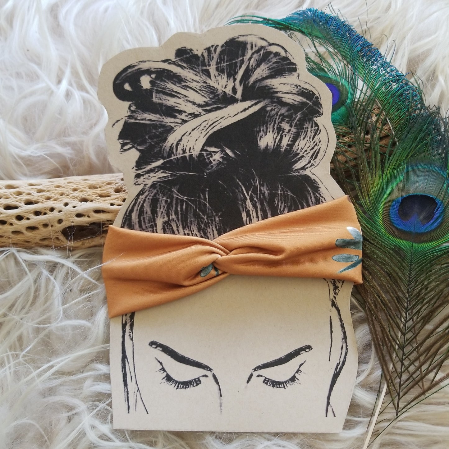 Floral Mustard Headband