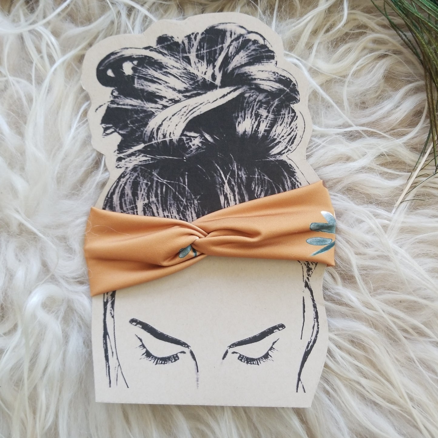 Floral Mustard Headband