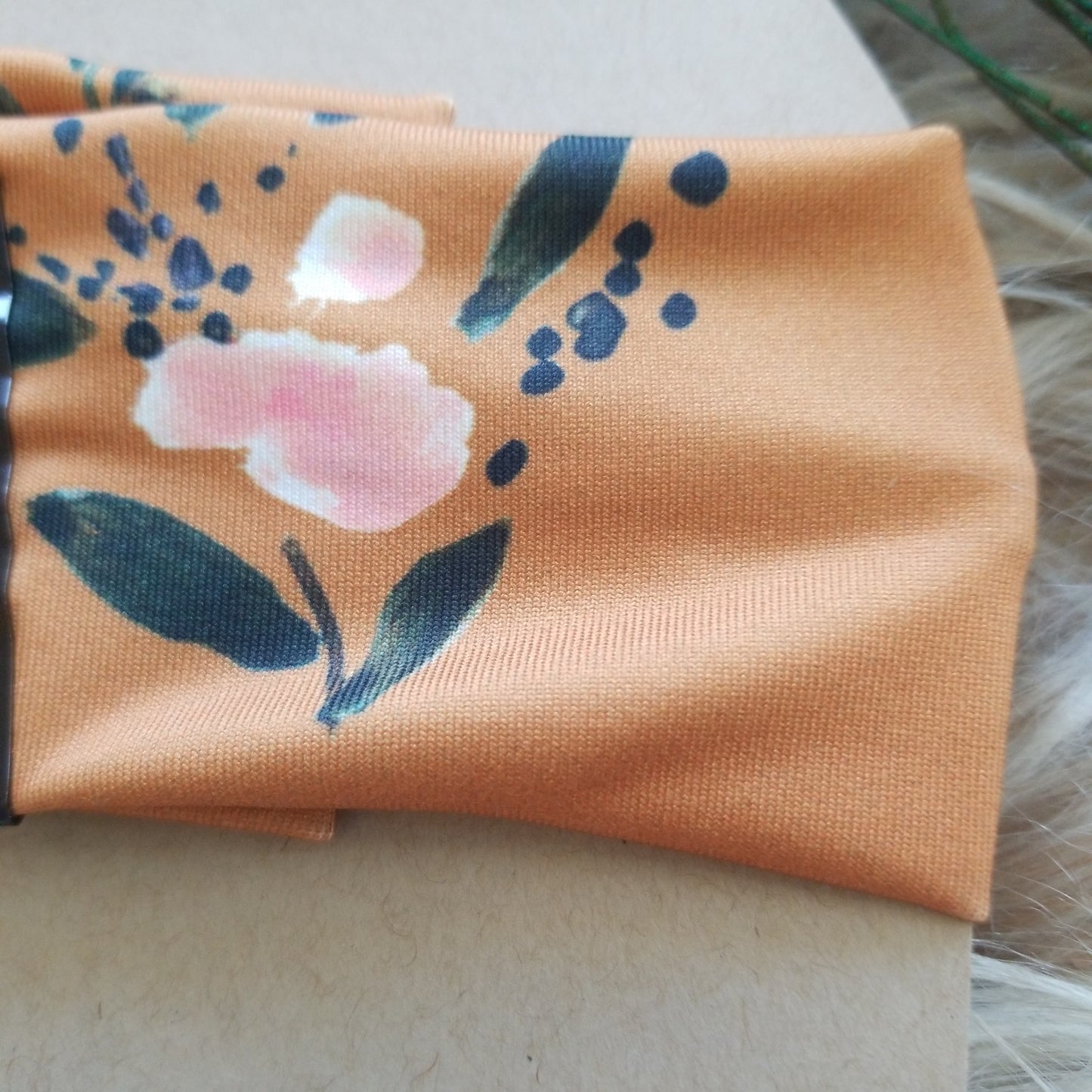 Floral Mustard Headband