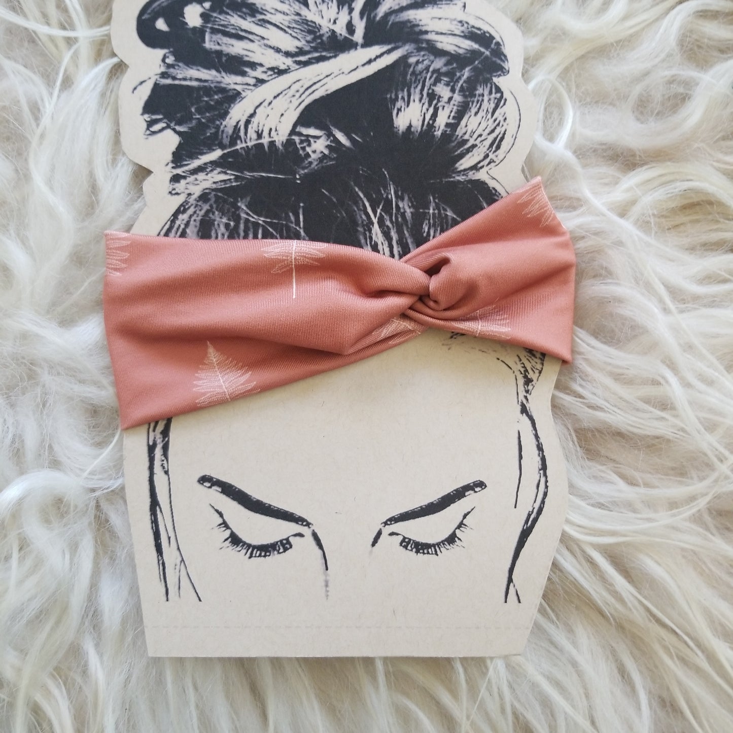 Coral Fern Toddler Headband