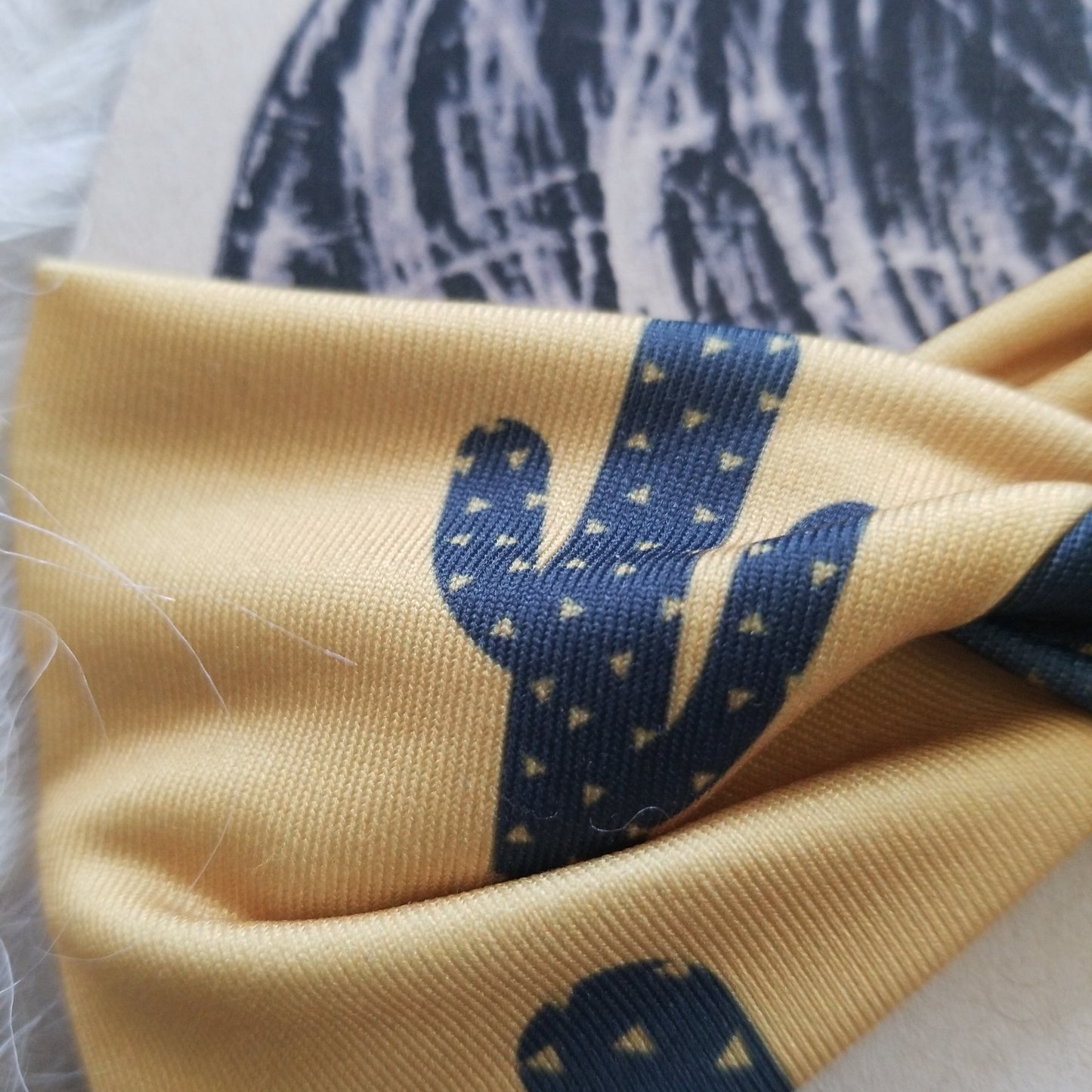 Mustard Cactus Toddler Headband