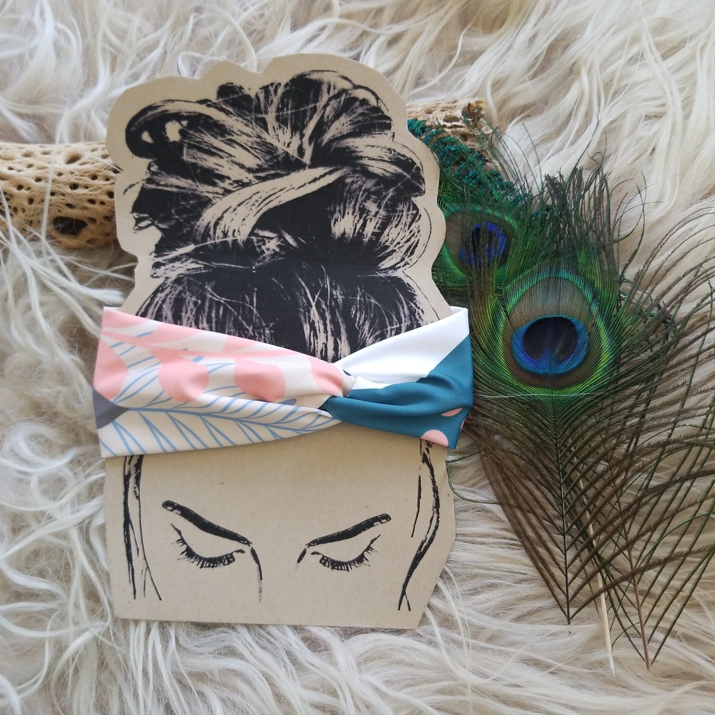 Pastel Leaves Toddler Headband