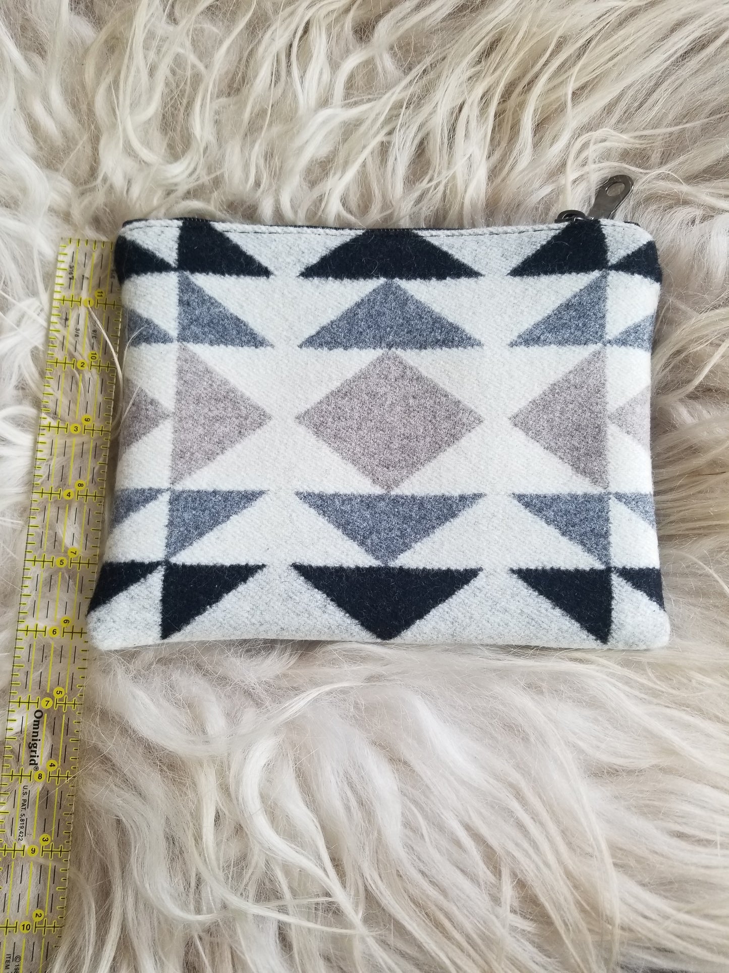 Diamond Ridge Zipper Pouch