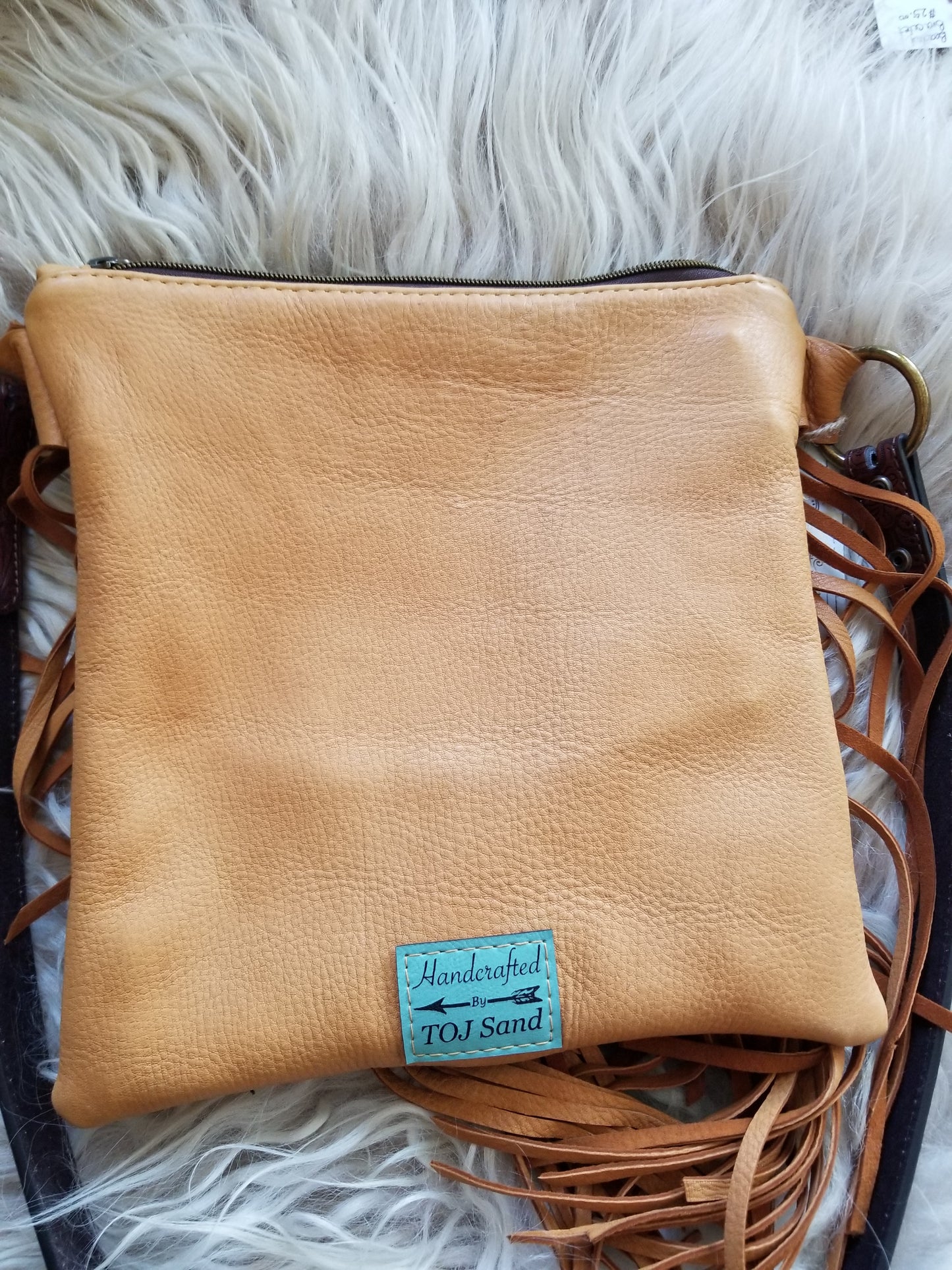 Rancho Arroyo Aqua Fringe Purse