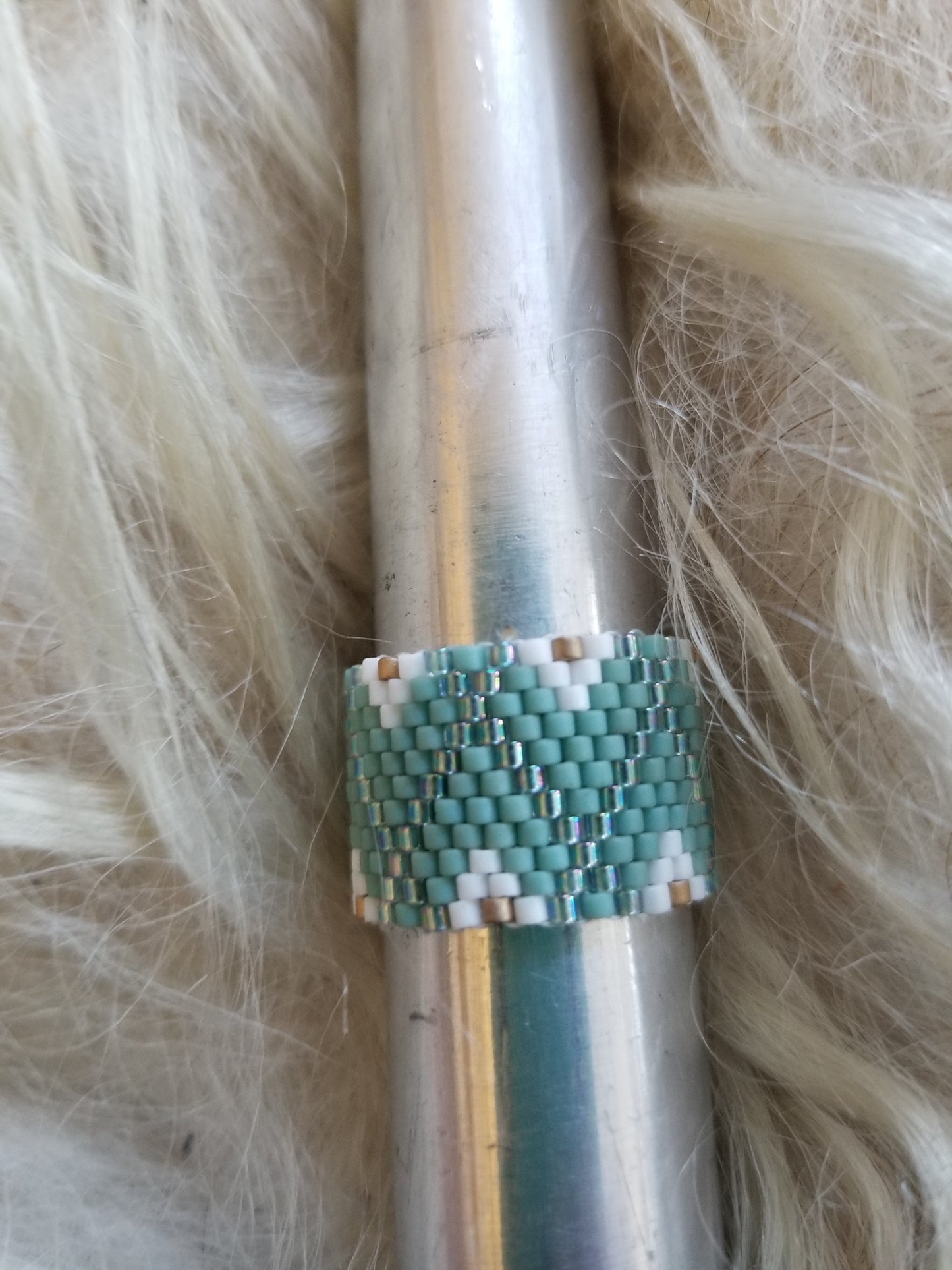 Aztec Beaded Ring