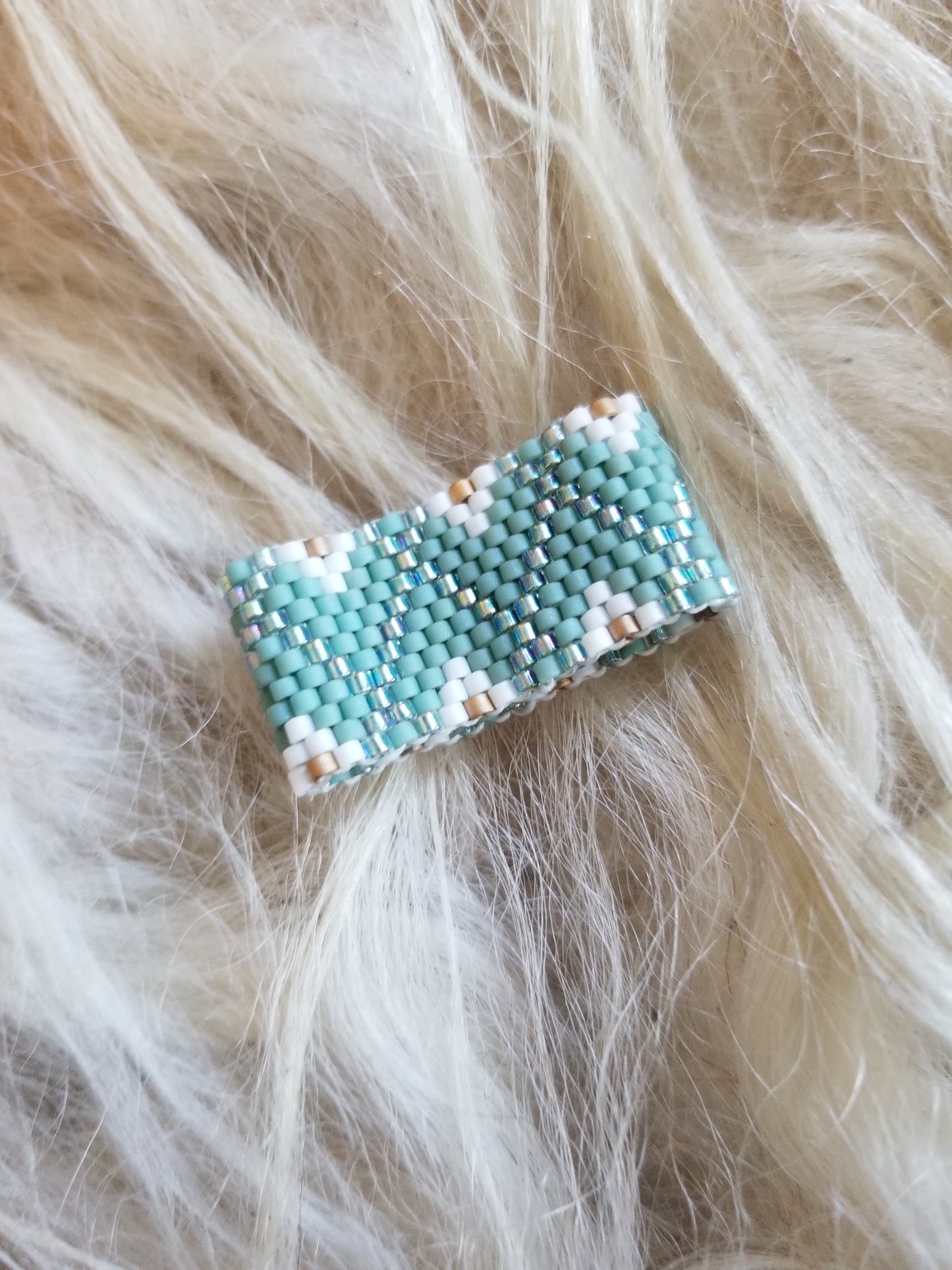 Aztec Beaded Ring