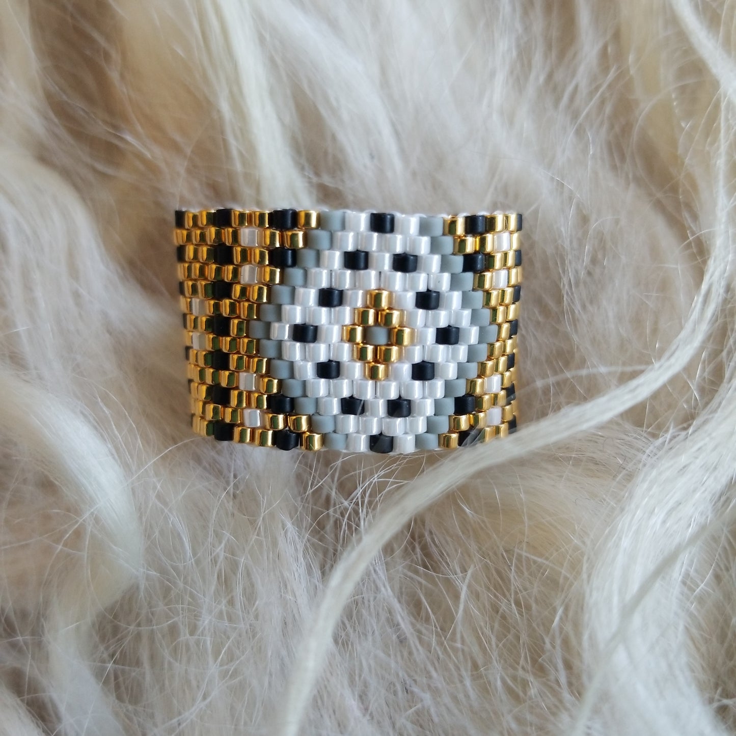 Boho Beaded Ring