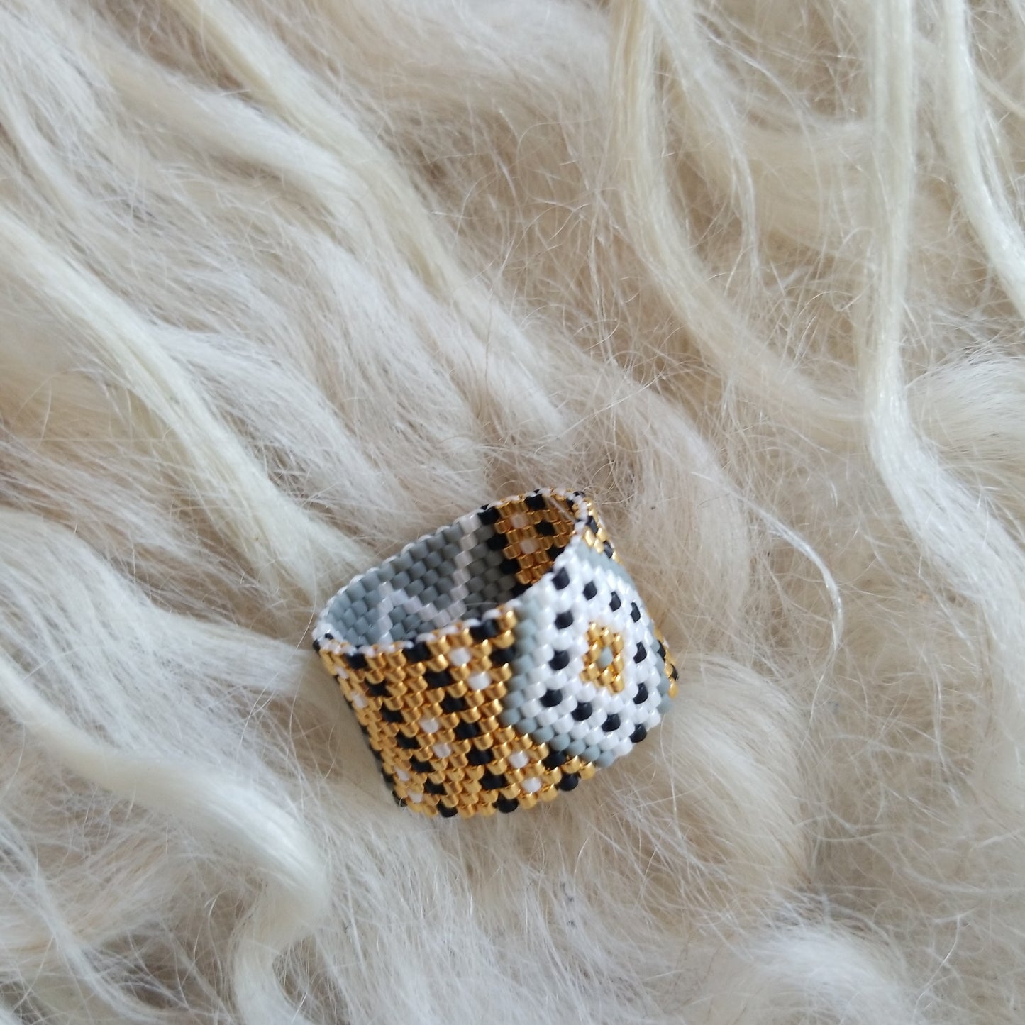 Boho Beaded Ring