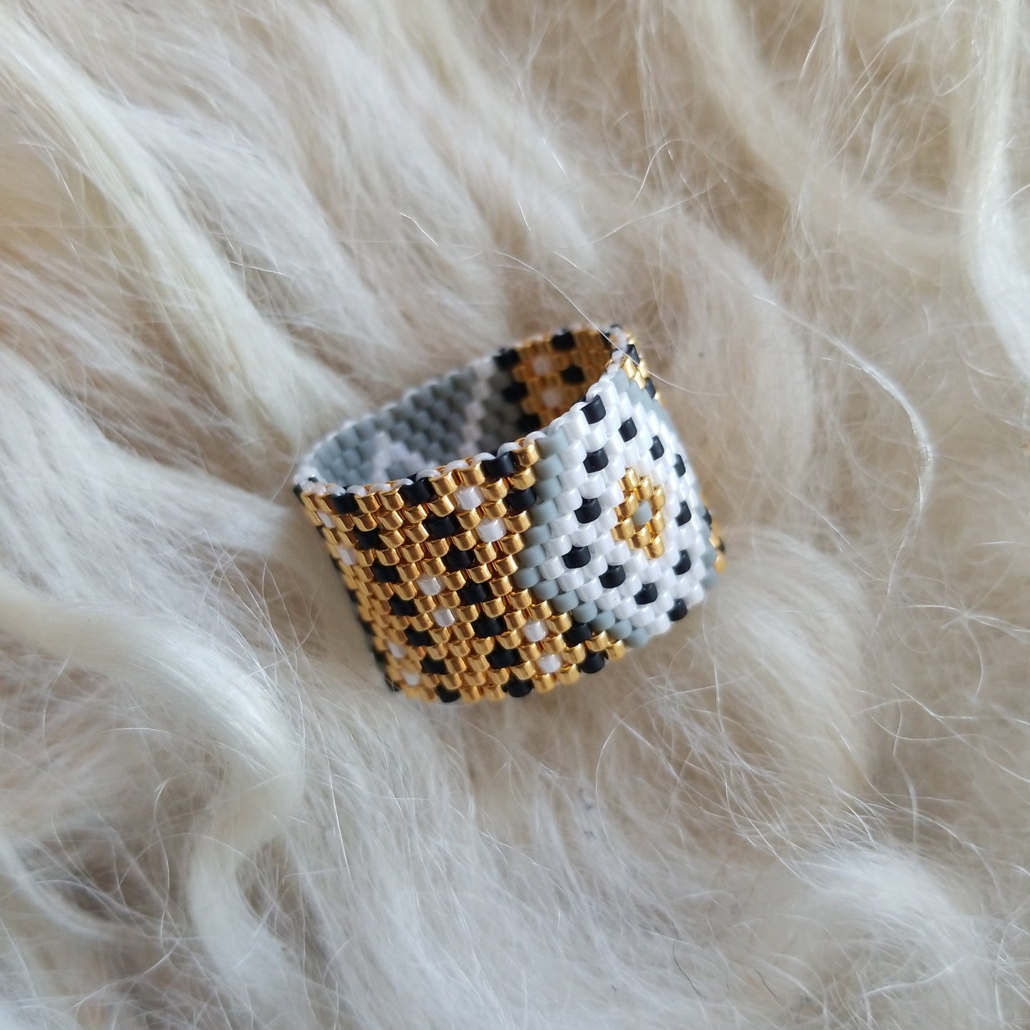 Boho Beaded Ring