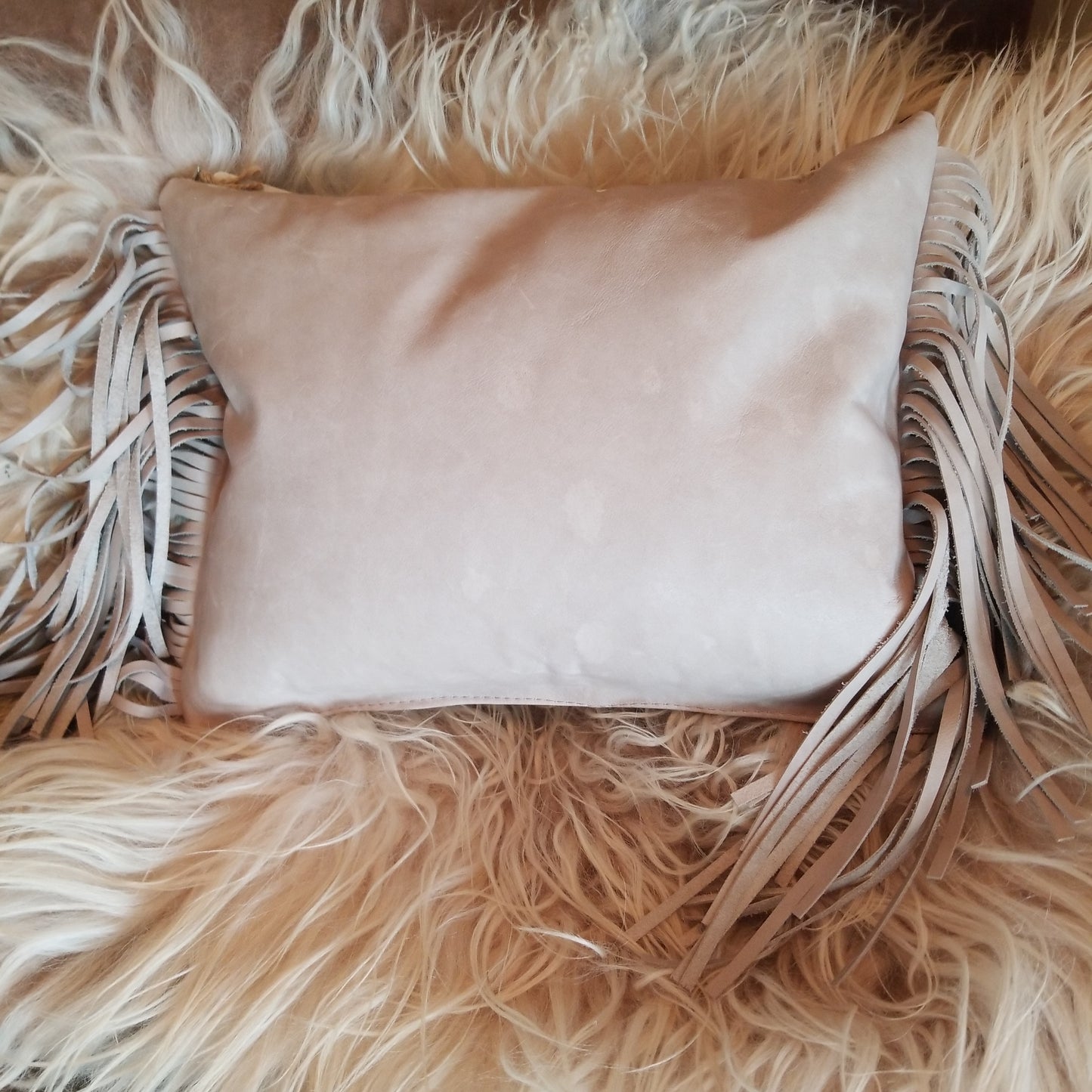 Diamond Ridge Fringe Pillow